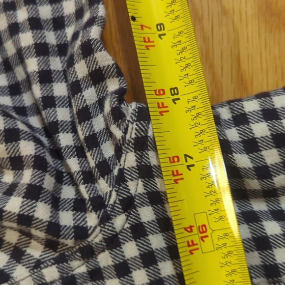 Filson gingham check black + white long sleeve shirt Medium - Picture 6 of 9